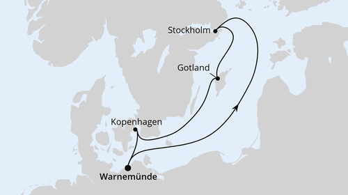 AIDAmar AIDA Kurzreise Schweden & Dänemark am 26.04.2024, 26.05.2024, 06.07.2024 & 26.07.2024