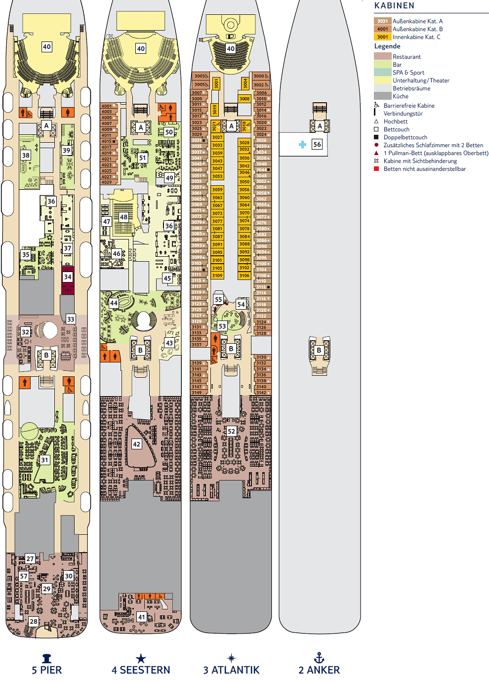 Mein Schiff 2 Kabinenplan