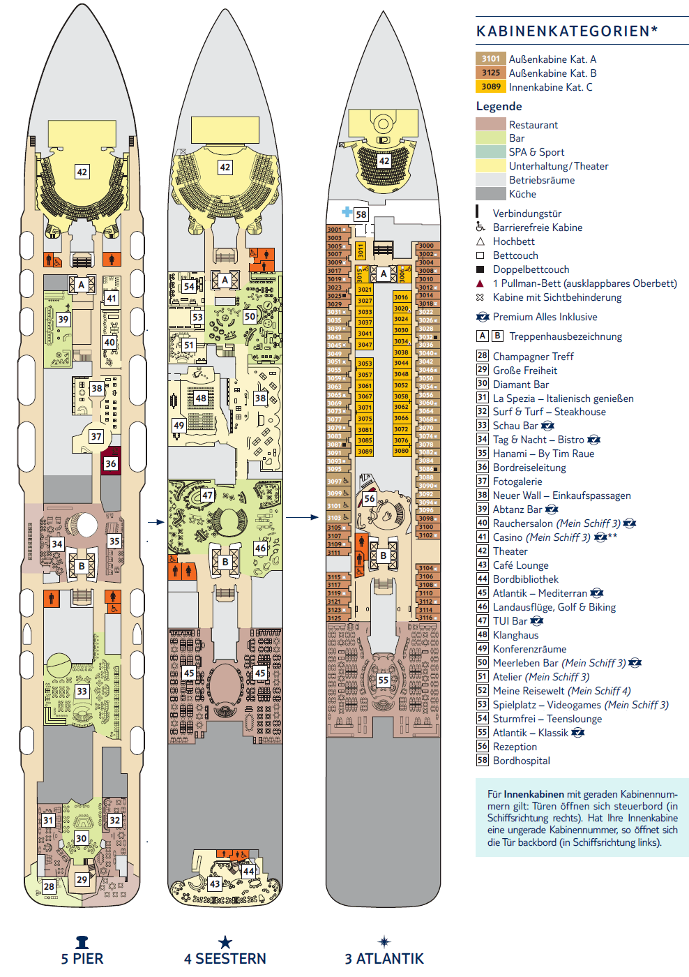 Mein Schiff 4 Kabinenplan