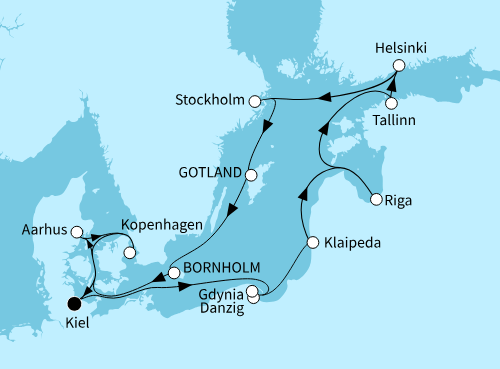 13.07.2026 bis 27.07.2026, Mein Schiff 7 von TUI Cruises - Ostsee intensiv ab Kiel